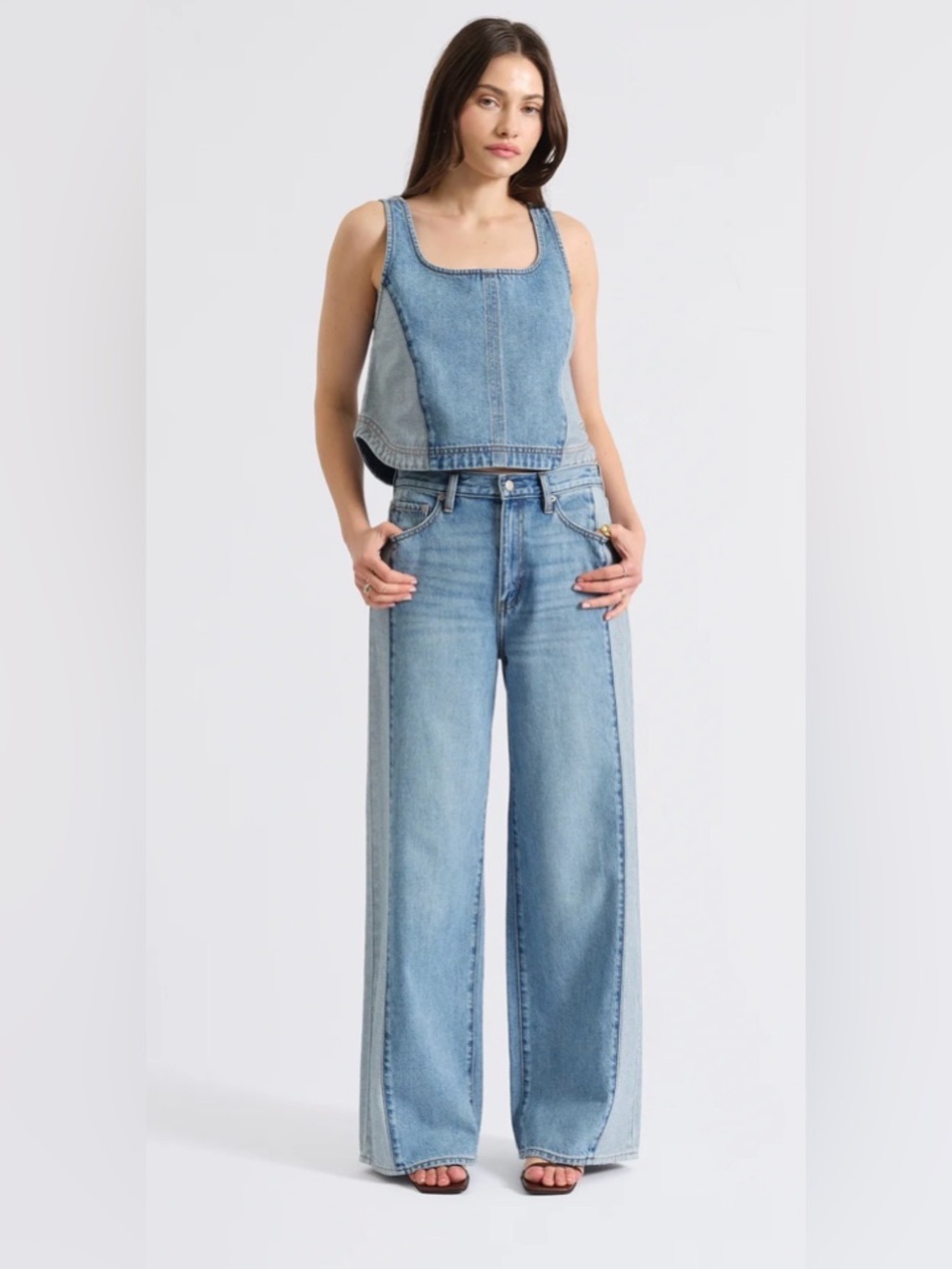 DAZE THE WANDERER MID RISE PALAZZO IN COAST - size 28